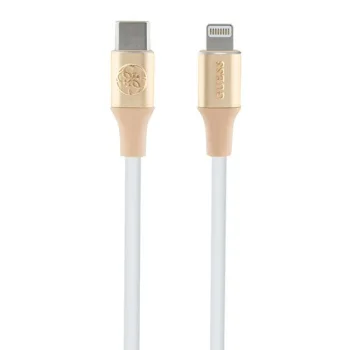 Guess Embossed Logo USB-C / Lightning Cable 1.5m, Gold