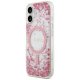 Guess Resin Bottom Glitter MagSafe Phone Case Cover iPhone 17 - Pink