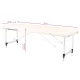 Activfizjo Komfort Folding Massage Table, Aluminum, 2 Sections, Cream