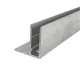 Aluminum End Profile ALU-F for 6mm Polycarbonate Sheets, 6.45 m