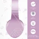 PowerLocus P2 Kids Wireless Headphones, Purple/White