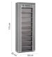 Massido Textile Shoe Cabinet, Gray