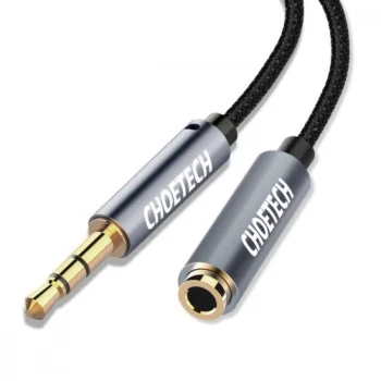Choetech Audio Aux Extension Cable 3.5mm M-F 2m, Black