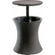 Garden Bar Table Keter Cool Bar Rattan, Brown