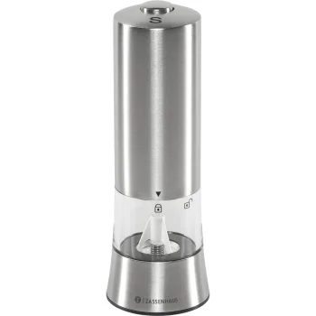 Zassenhaus Gera Electric Salt Mill, 18 cm, Silver