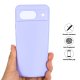 Google Pixel 8 Soft Liquid Silicone Anti-Scratch Protective Case Cover, Purple