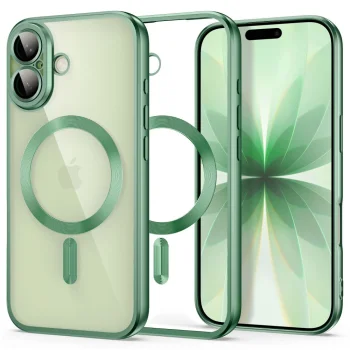 Tech-Protect MagFlex Case for Apple iPhone 17 with MagSafe, Matte Green