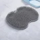 Silicone Back and Foot Scrubber Massager, 27x20 cm, Grey