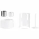 Freestanding Smokeless Bio Ethanol Fireplace, White (Ø 14 cm)