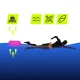 4Fizjo TSUNAMI Inflatable Swimming Safety Buoy, Pink