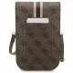 Guess 4G Stripe Phone Handbag, Brown