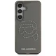 Karl Lagerfeld Rhinestones Karl Head Logo Case for Samsung Galaxy S25, Black