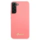 Guess GUHCS22MLSLMGFU Silicone Case for Galaxy S22+ S906, Fuchsia