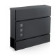 Humberg Wall-Mounted Mailbox with Newspaper Holder HM-863, 37x37x10.5 cm, Anthracite