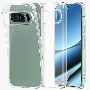 Google Pixel 10a Anti-slip 4 Corners Shockproof Cover Case, Transparent