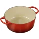 Le Creuset Signature Round Cast Iron Casserole 26 cm, 5.3 L, Cerise