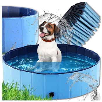 Bakalu Foldable Pool for Dogs and Children 120 x 30 cm, Blue