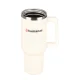 Humanas Viva Thermal Mug 1200 ml with Straw - Beige