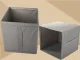 Large Storage Box Organizer for Clothes and Bedding, Grey, 31x34x33 cm
