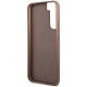 Guess Samsung Galaxy S23 Case 4G Metal Gold Logo Brown