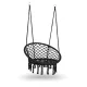 Sofotel Boho Hanging Hammock Chair Swing for Indoor and Outdoor Use, Black