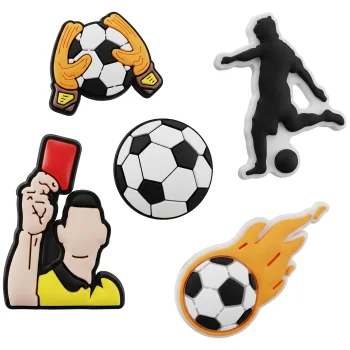 3D Sticker Set Football, 5 pcs