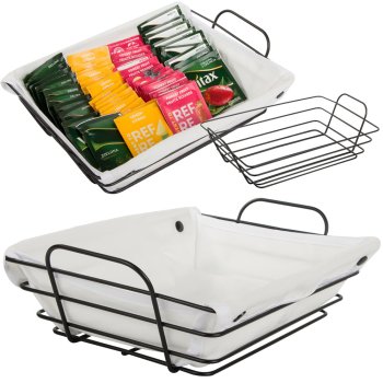 Loft Metal Wire Basket For Kitchen Fruit Bread With Lining