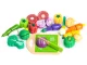 ECOTOYS Wooden Cutting Vegetables Play Food Set for Kids 20 Pieces