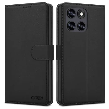 Tech-Protect Wallet Case for Motorola Moto G67 / G77, Black