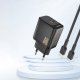 Dudao A27P 30W PD GaN USB-C sienas lādētājs – melns