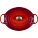 Le Creuset Signature Oval Cast Iron Casserole 31 cm 6.3 L, Cerise
