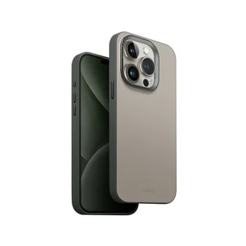 Uniq Lyden DS Magclick Charging case for iPhone 15 Pro 6.1", beige-green