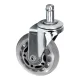 Activeshop Roll Speed Stool Wheels Set (5 pcs), Silver