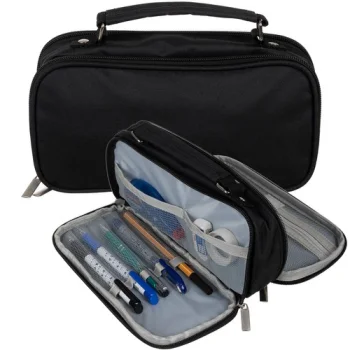Maaleo 00024516 Double Pencil Case, Black
