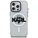 Karl Lagerfeld IML Karl Sketch Logo MagSafe Case for iPhone 16 Pro Max, Clear