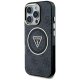 Guess IML Metal Glitter 4G Circle Triangle MagSafe Phone Case Cover iPhone 16 Pro Max - Black