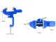 Blue Cast Iron Rotary Vise with Anvil 55mm