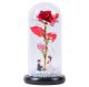 LED Eternal Rose with Figurines in Glass