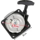 Universal Manual Pull Starter for Brush Cutters, 40-52 cm³, Black
