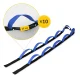 4FIZJO Gymnastic Strap for Stretching and Yoga, Black/Blue