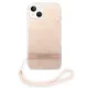 Guess 4G Print Strap Case for iPhone 14 Plus, Pink
