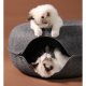 Cat tunnel bed, 50 cm, dark grey