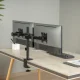 Maclean MC-754N Desk Mount for 2 Monitors, 17-32\", VESA, Black