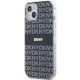 DKNY iPhone 15 Plus Case IML Mono & Stripe MagSafe, Black