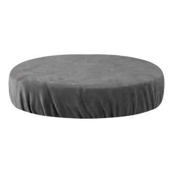 Velour Cosmetic Stool Cover, 35-40 cm, Grey