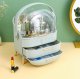 Cosmetic Makeup Organizer Container Jewelry Storage Box, Gray