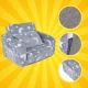 Kruzzel 2-in-1 Convertible Kids Plush Armchair and Lounger 26381