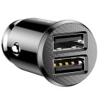 Baseus Grain Car Charger 2x USB 5V 3.1A, Black