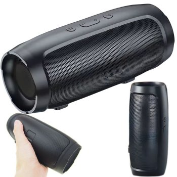 Portable Bluetooth Speaker Charge Mini 3+ with FM Radio, USB & microSD, Black
