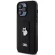 Karl Lagerfeld iPhone 13 / 13 Pro Case Gripstand Saffiano Choupette Pins, Black